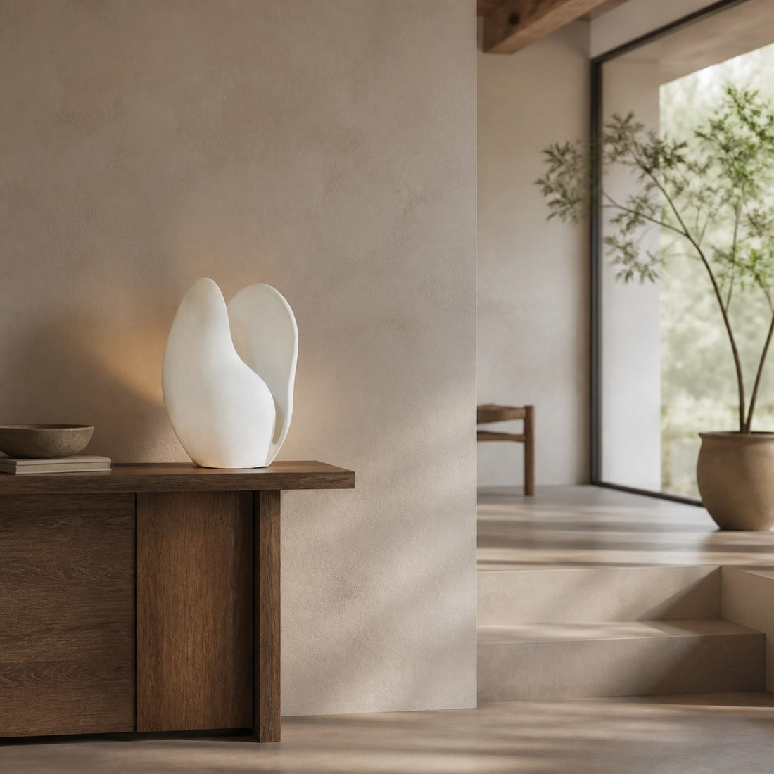 Petalora Soft Petal Table Lamp – Floral Structures Inspiration Resin Lamp for Living Room and Bedroom