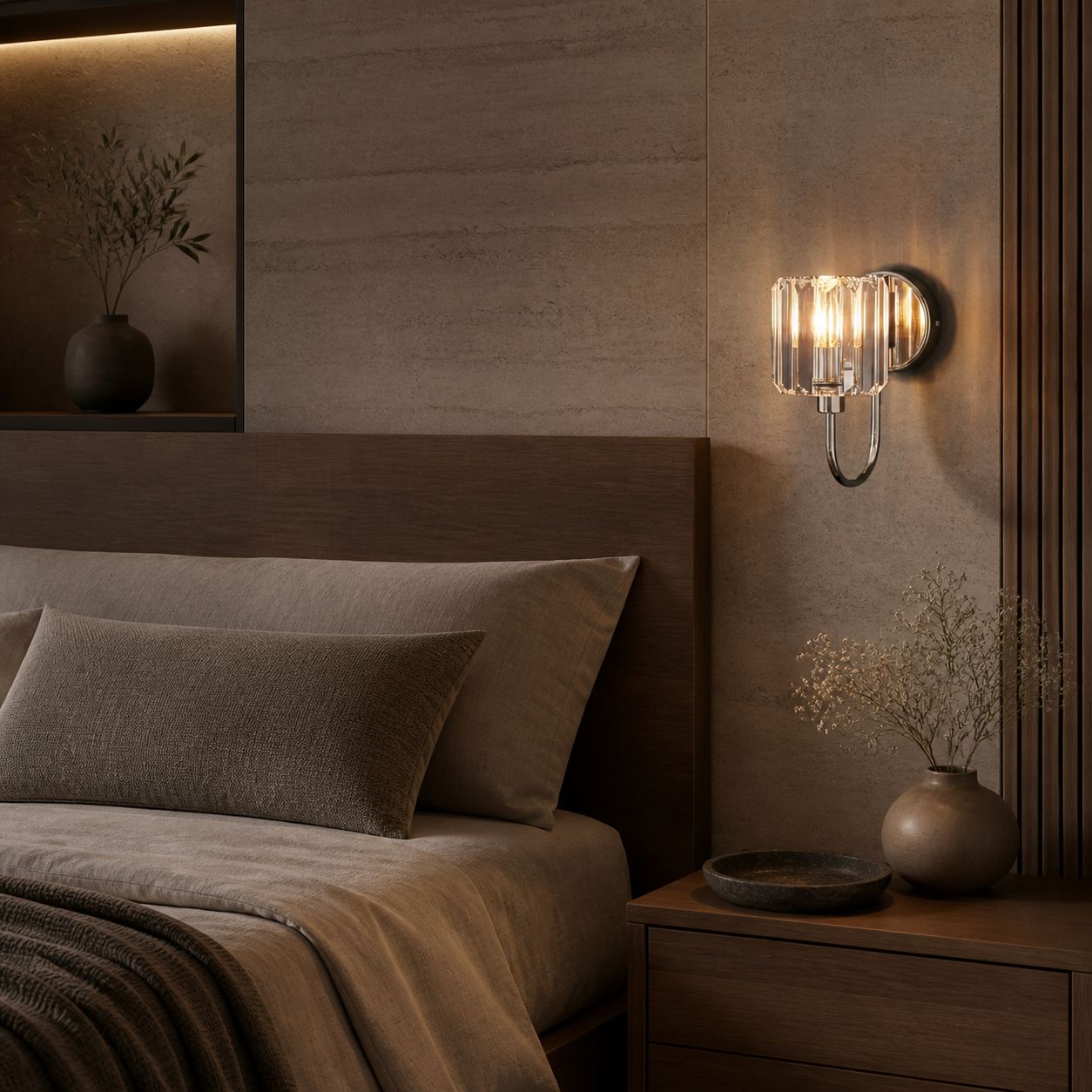 Tracian Wall Mount Sconce with Cut-Glass Shade – Timeless Lighting for Entryways and Living Areas