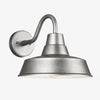 Korvi Outdoor Metal Sconce - Aluminum Pewter Wall Light