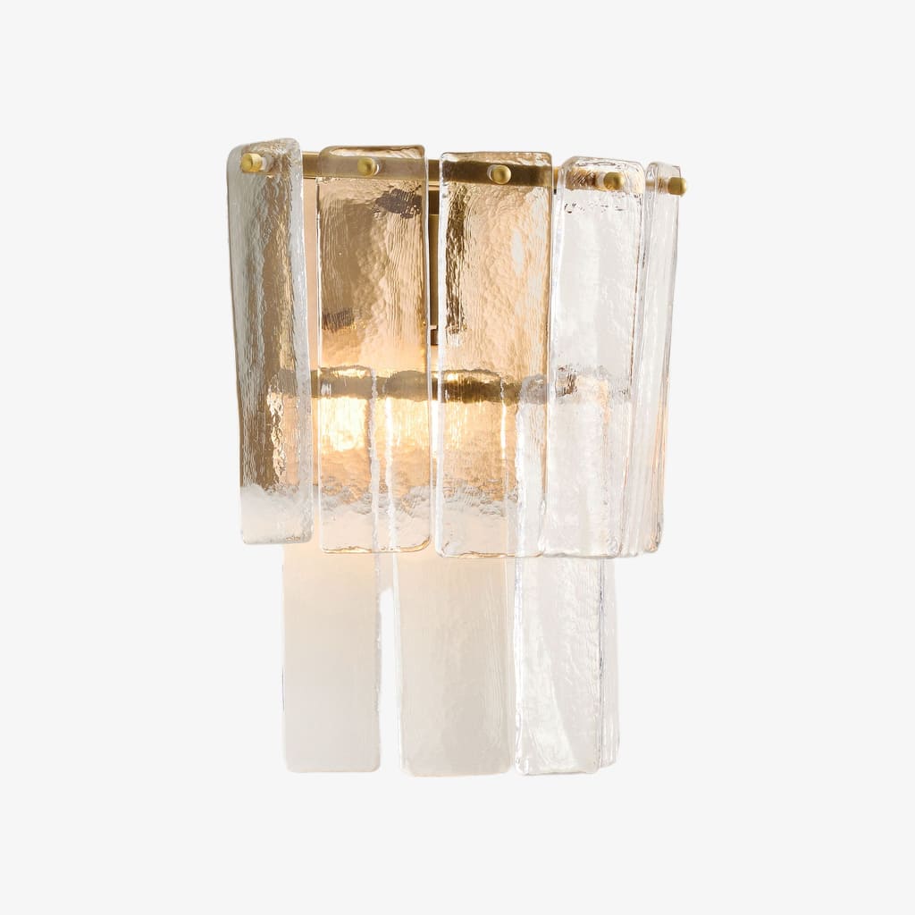 Lumvey Stylish Glass Wall Sconce - Modern Design Wall Light for Ambiance Hallways