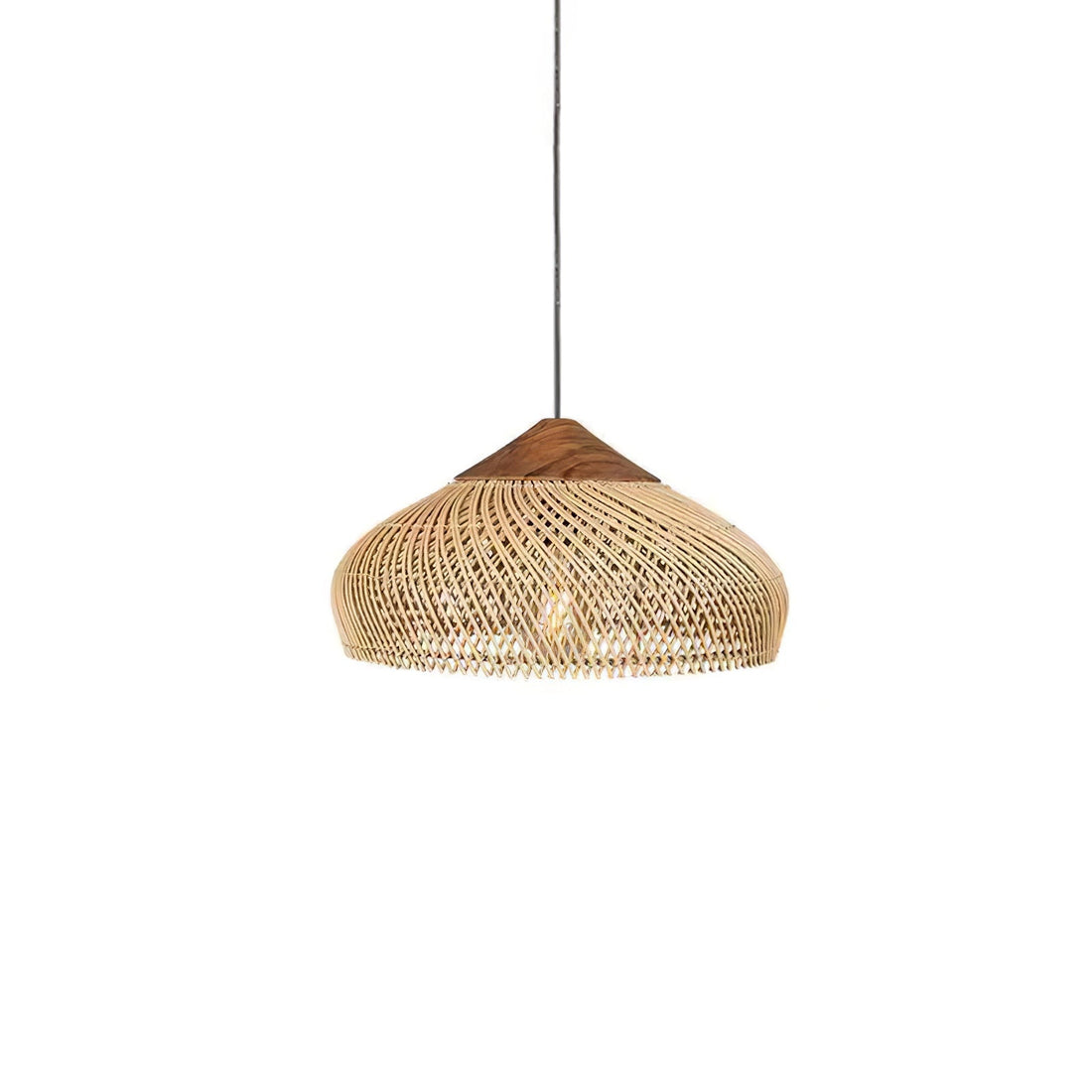 Harp Braided Rattan Pendant Lamp