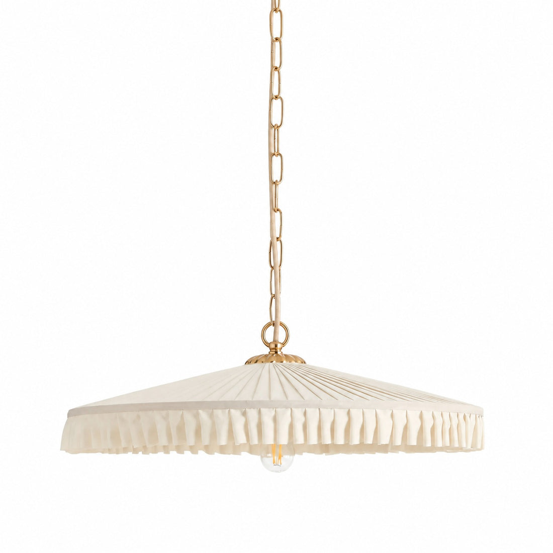 Elumina Silk Pleated Pendant Light - Classic Hanging Ceiling Fixture