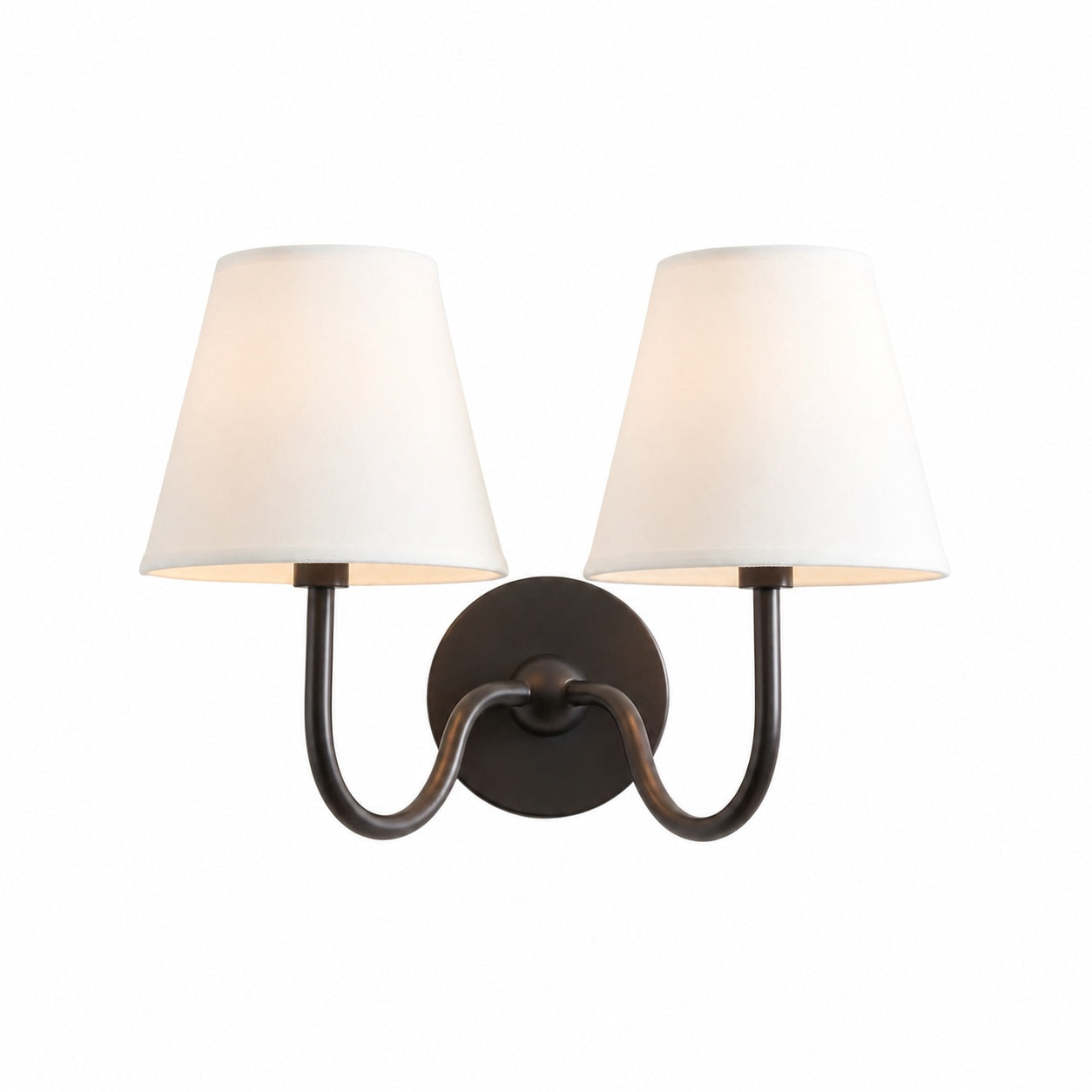 Luvora Vintage Pleated Shade Wall Lamp - Modern Brass Linen Wall Lighting