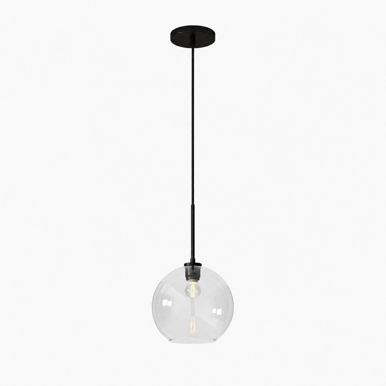 Selvion Sculptural Globe Pendant Light - Modern Glass Pendant Lamp - Sleek Design