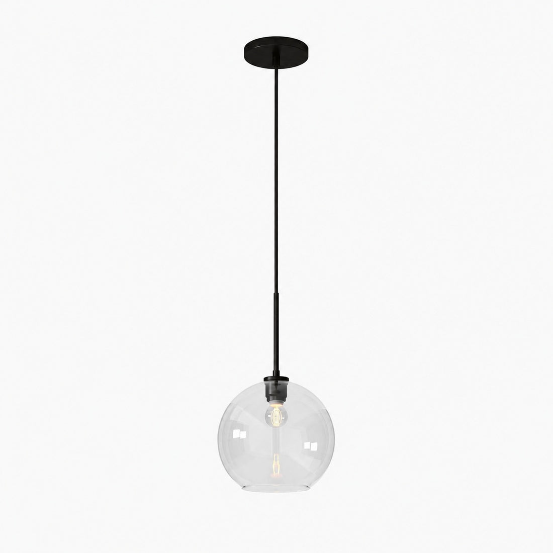 Selvion Sculptural Globe Pendant Light - Modern Glass Pendant Lamp - Sleek Design