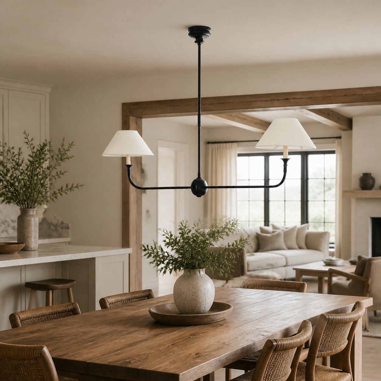 Piaf Grande Modern Industrial Metal Chandelier