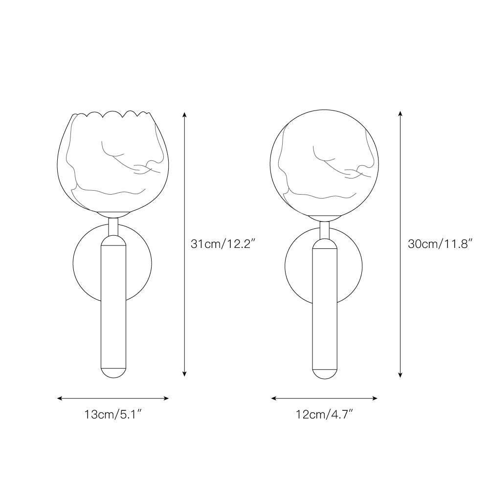 Mian Alabaster Wall Lamp
