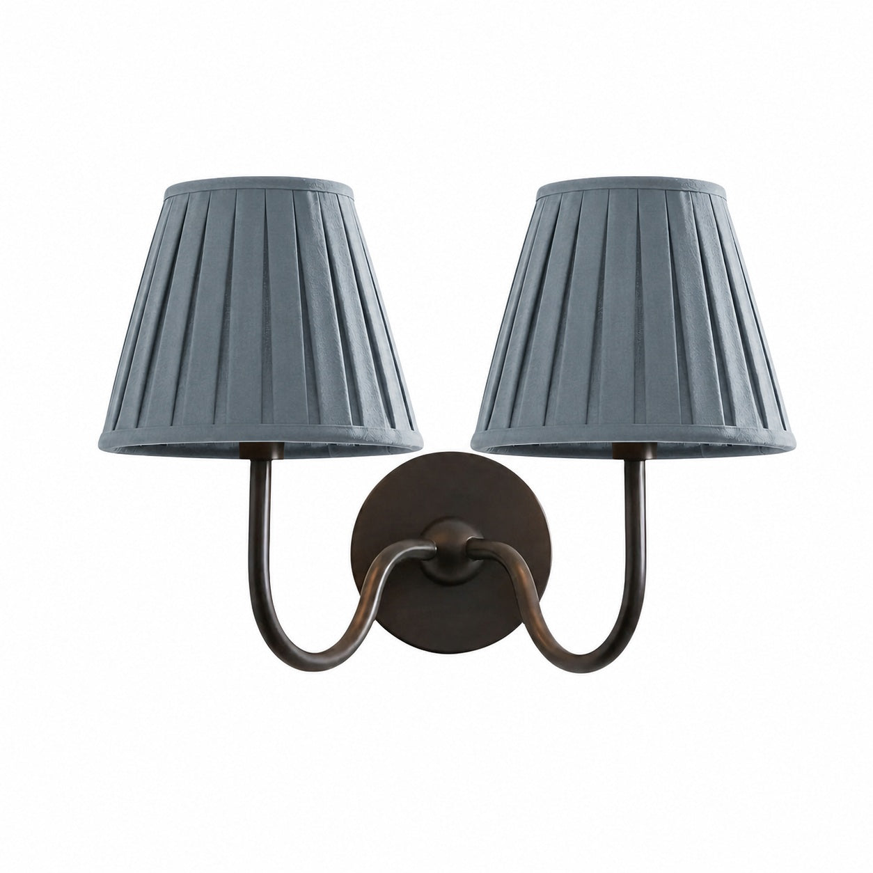 Luvora Vintage Pleated Shade Wall Lamp - Modern Brass Linen Wall Lighting