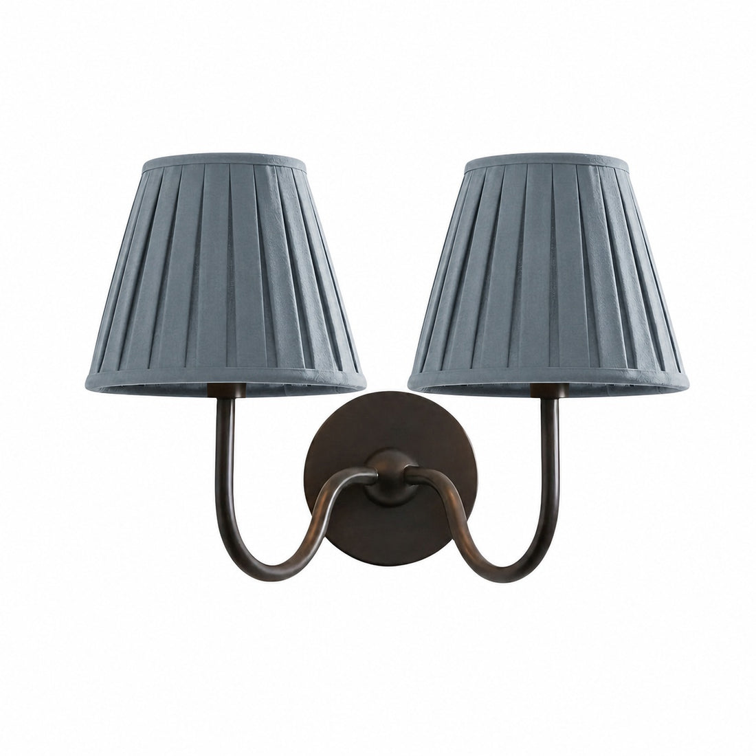 Luvora Vintage Pleated Shade Wall Lamp - Modern Brass Linen Wall Lighting