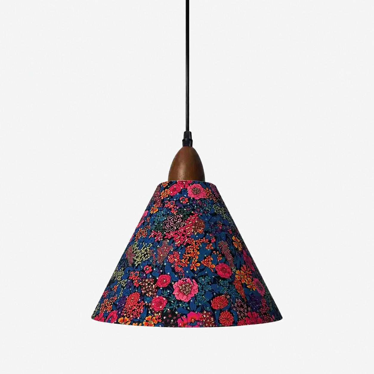 Liberty-Style Floral Fabric Pendant Light
