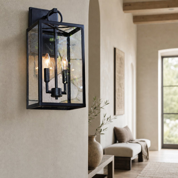 Ferrix Industrial Iron Outdoor Wall Lamp - Lighting Stylish Exterior Glass Lighting