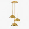 Parvion Modern Adjustable 3-Head Sculptural Metal Pendant Light