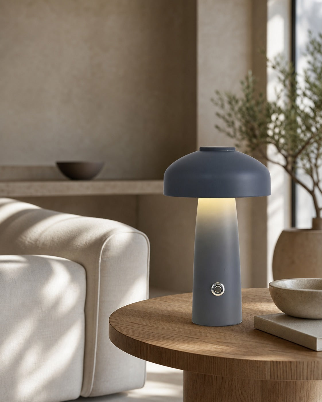 Leon Mushroom Table Lamp (built-in battery)