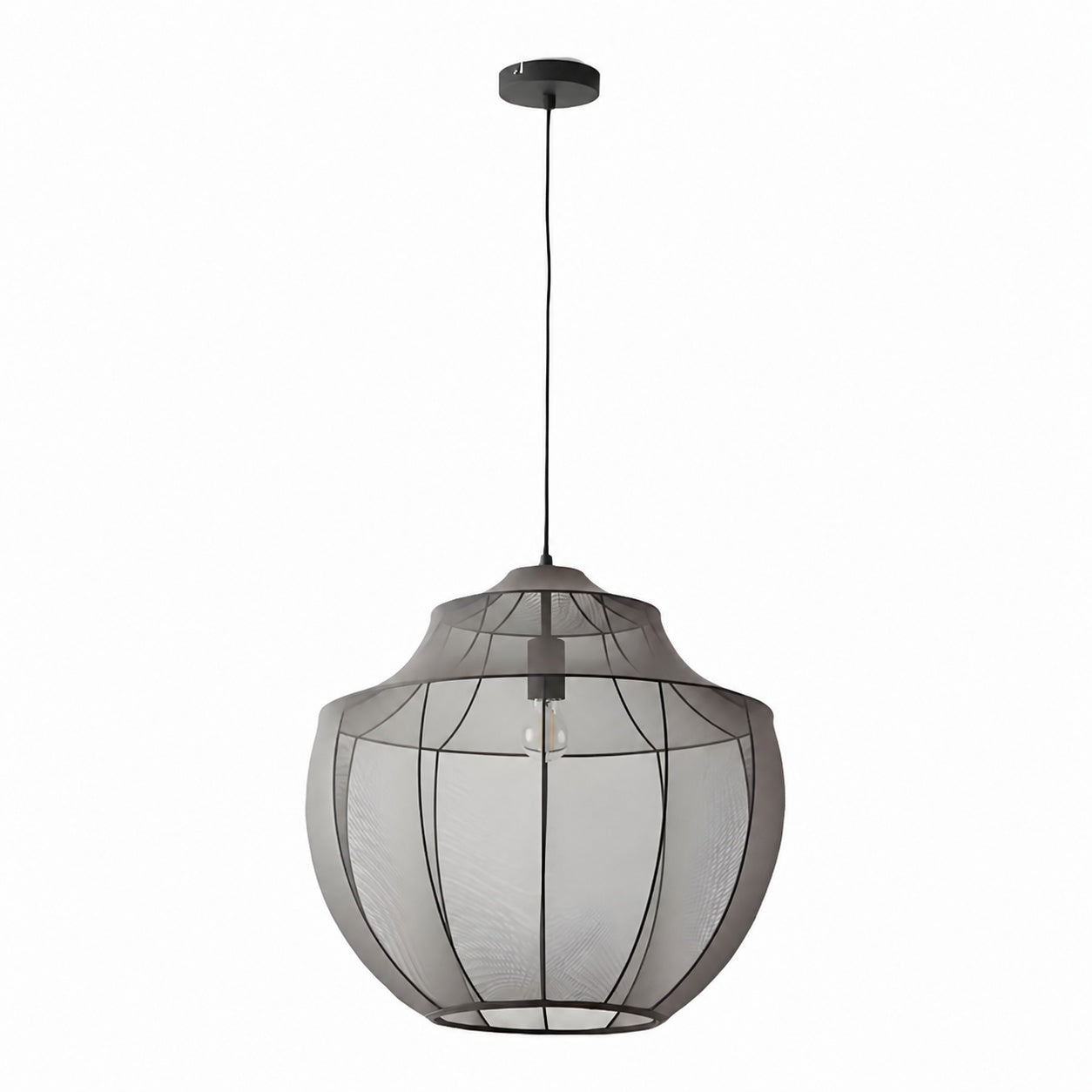 Lumifil Modern Mesh Pendant Light - Hanging Fabric Lghts are Suitable for Dining Rooms or Kitchen Islands