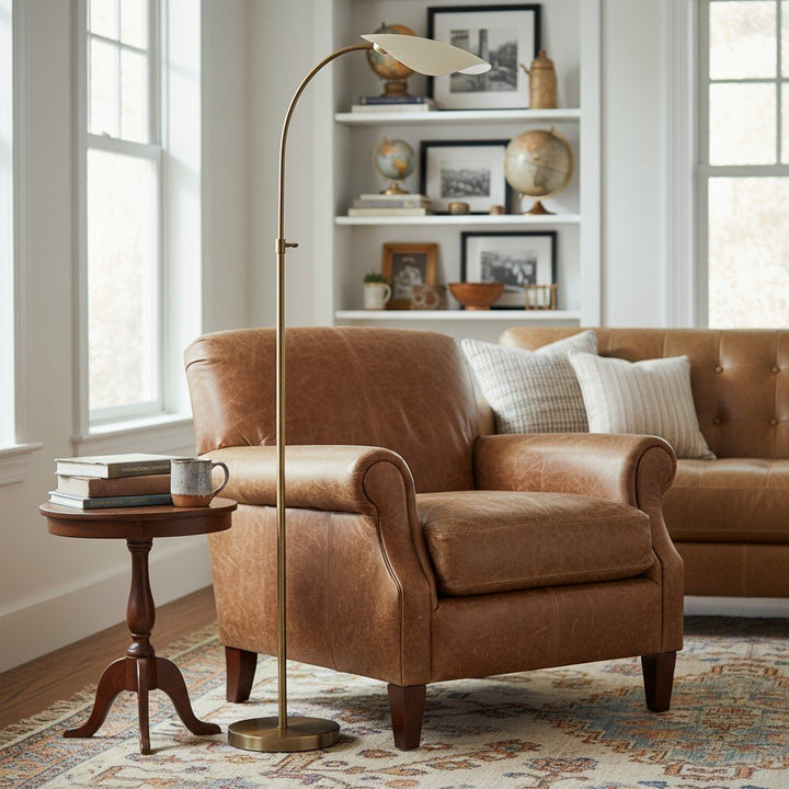 Shella Artistic Floor Light – Elegant Arched Design for Bedroom or Living Room