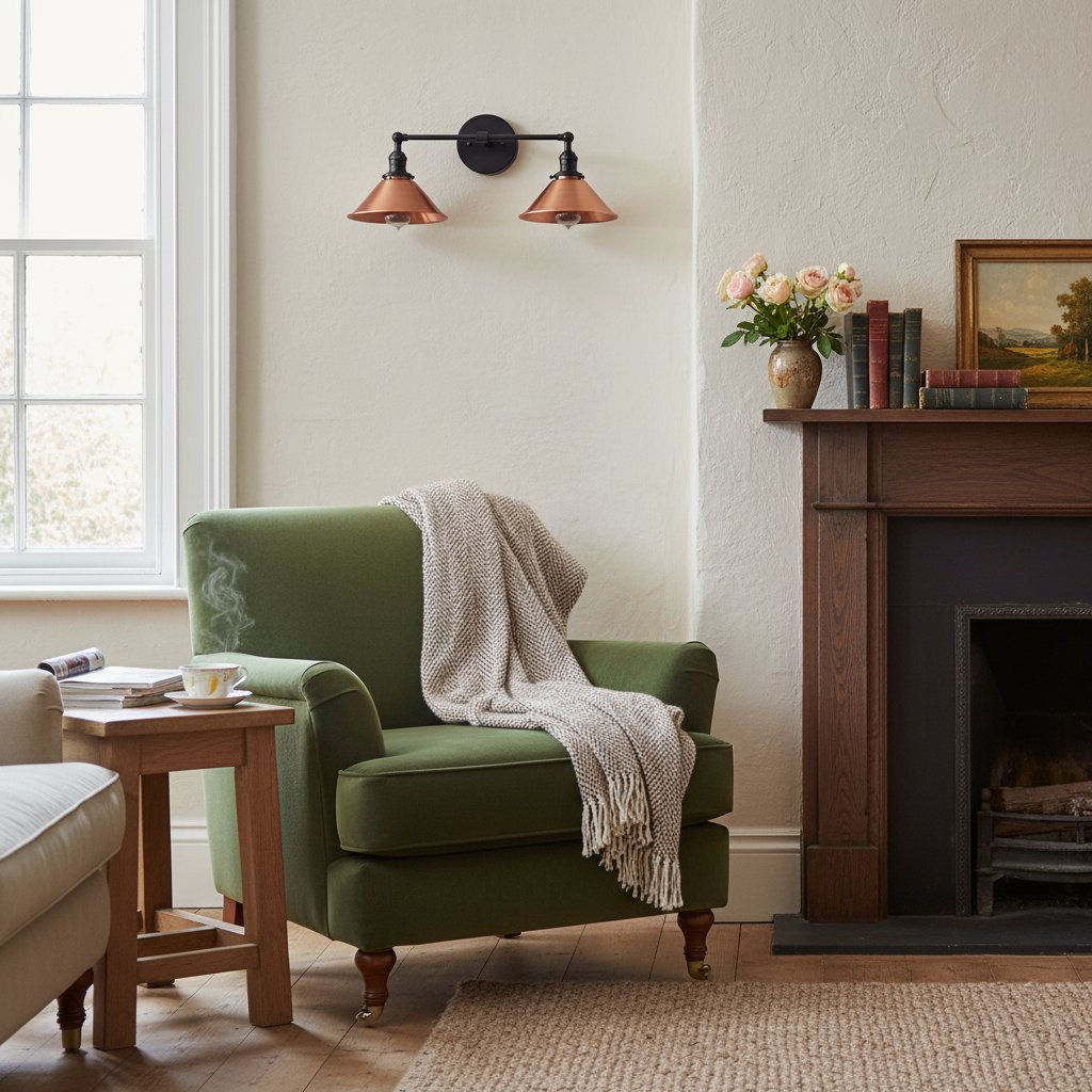 Conique Metal Two-Light Industrial Vanity Sconce – Wall Fixture for Bathroom & Hallway