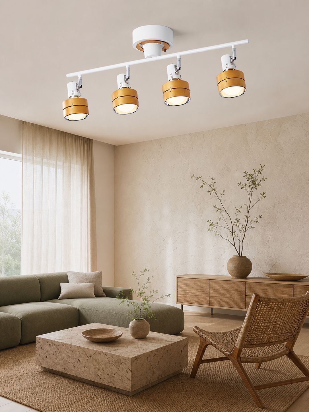 Nordic Cylindrical 4-Light Spotlight