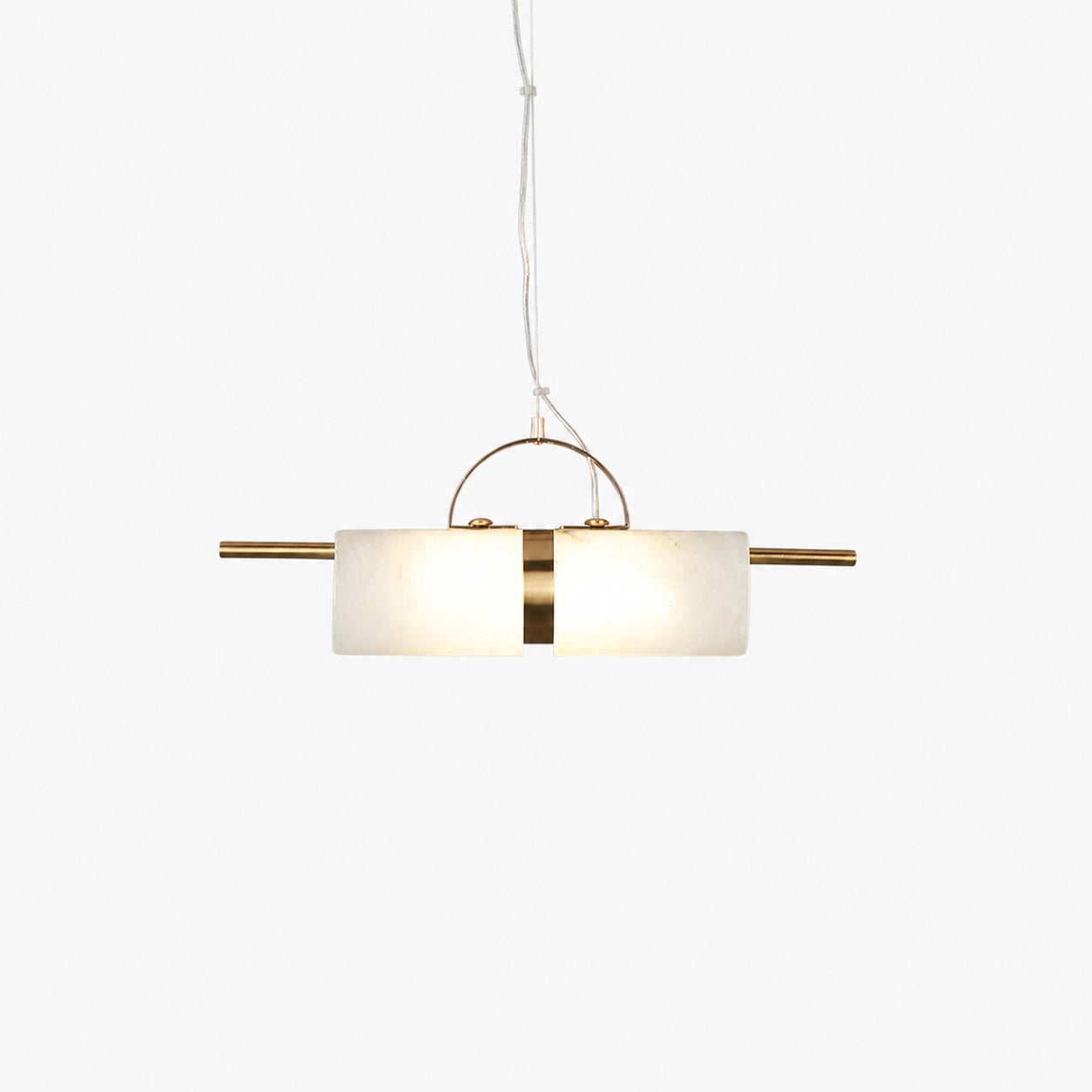 Mini Cylindrical Alabaster Pendant Light