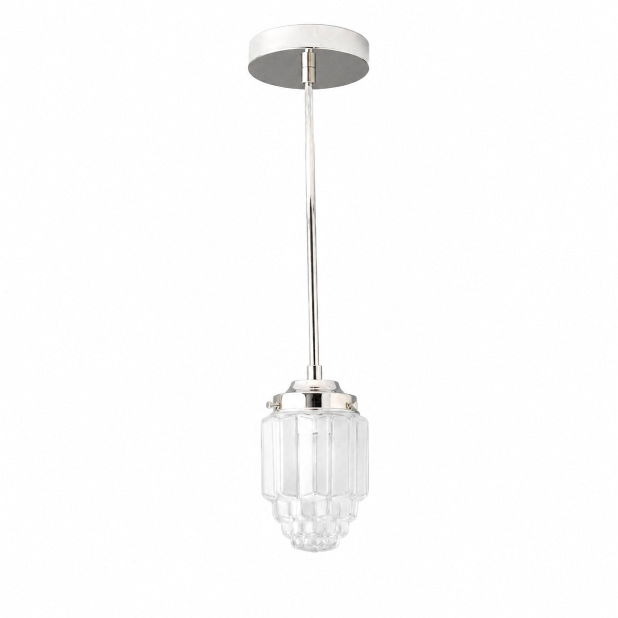 Tierlux Glass Pendant Light - Art Deco Globe Design