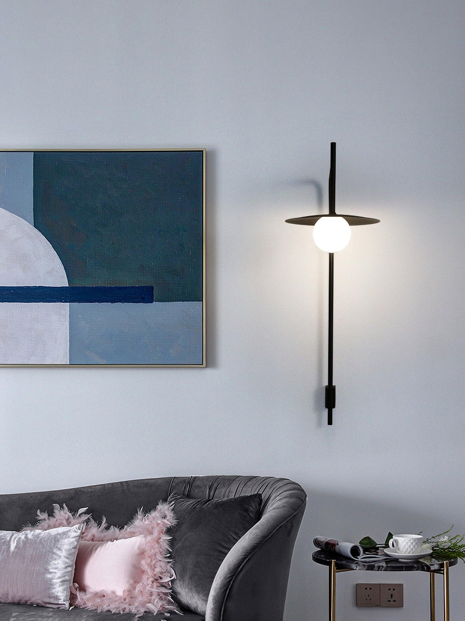 Gea Metal Swing Arm Wall Lamp - Scandinavian Minimalist Nordic Sconce