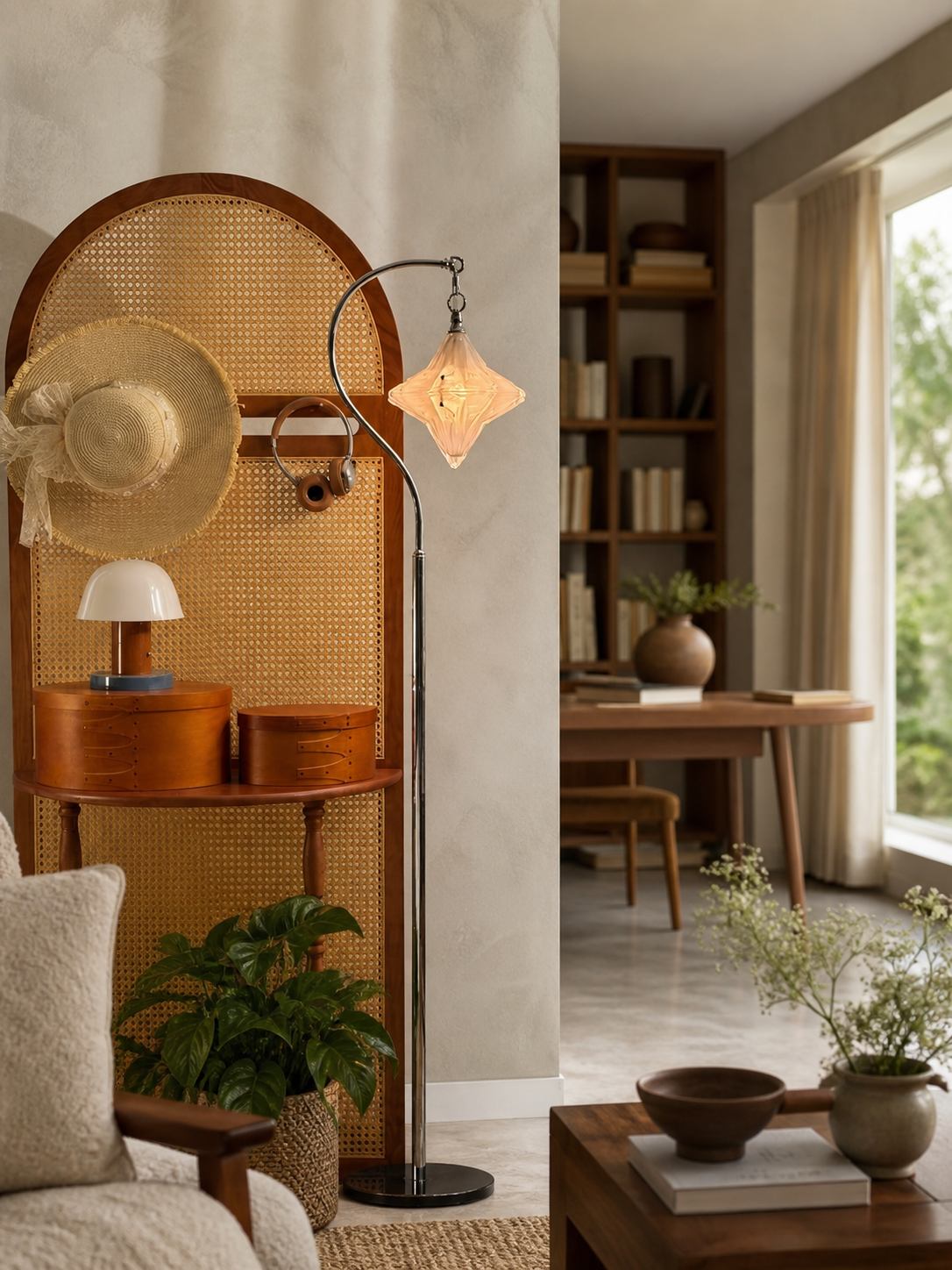 Art Deco Star Floor Lamp – Modern Standing Lamp for Living Spaces –  Astris Orion