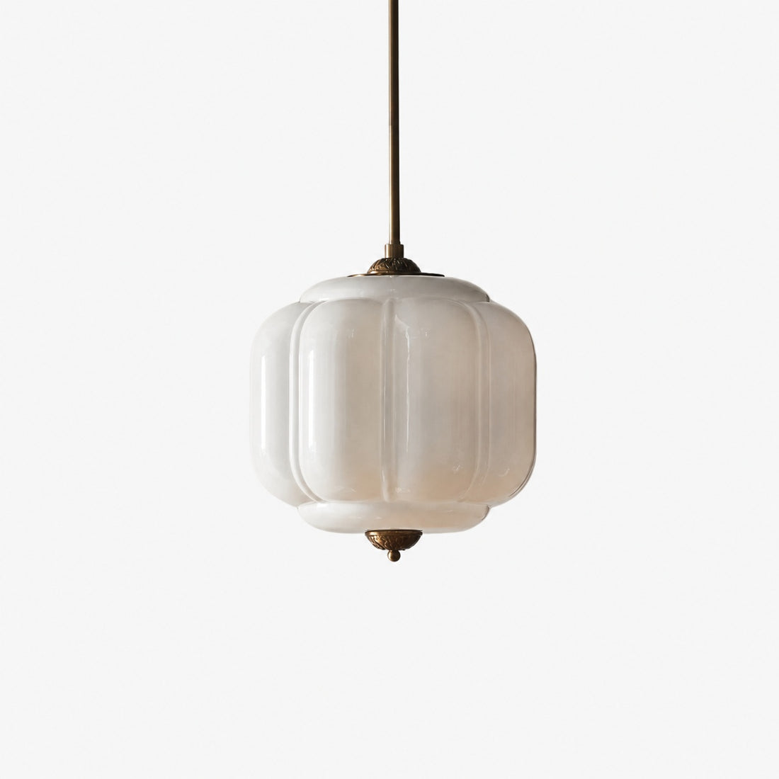 Eloise Vintage Glass Chandelier - Milk Glass Home Accent
