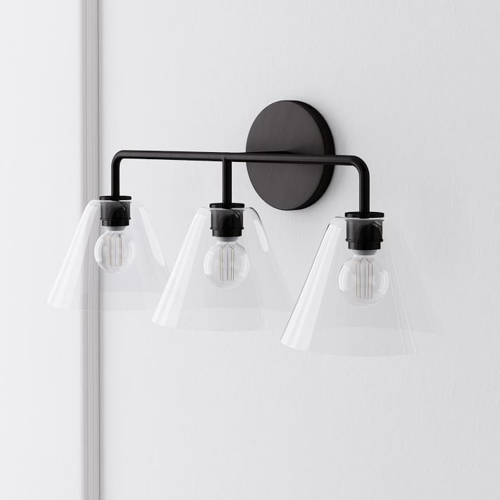 Conica Cone Wall Sconce - 1, 2, 3-Light Modern Glass Lighting