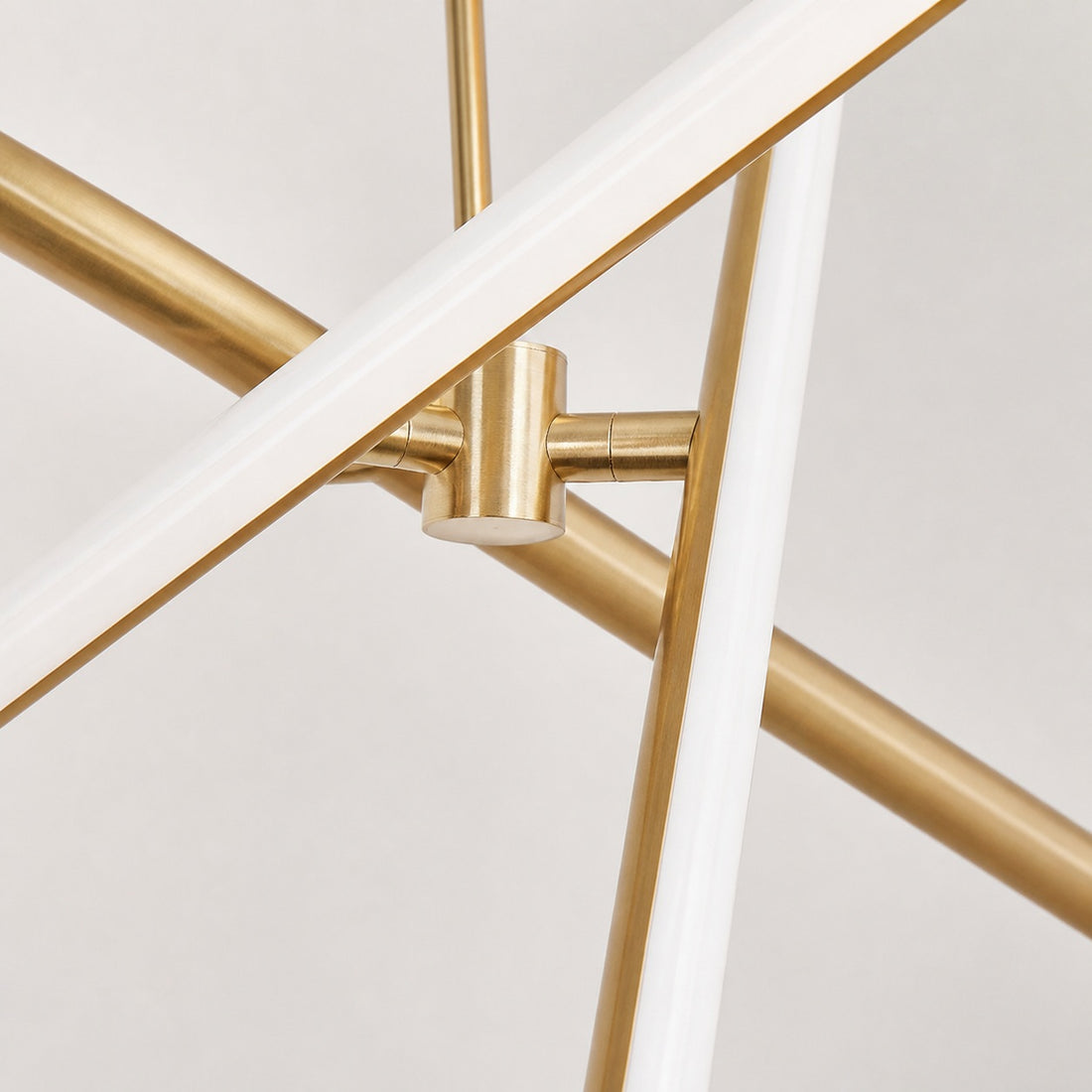 Voro Minimalist Chrome Light Rods - LED Semi-Flush Mount Ceiling Light