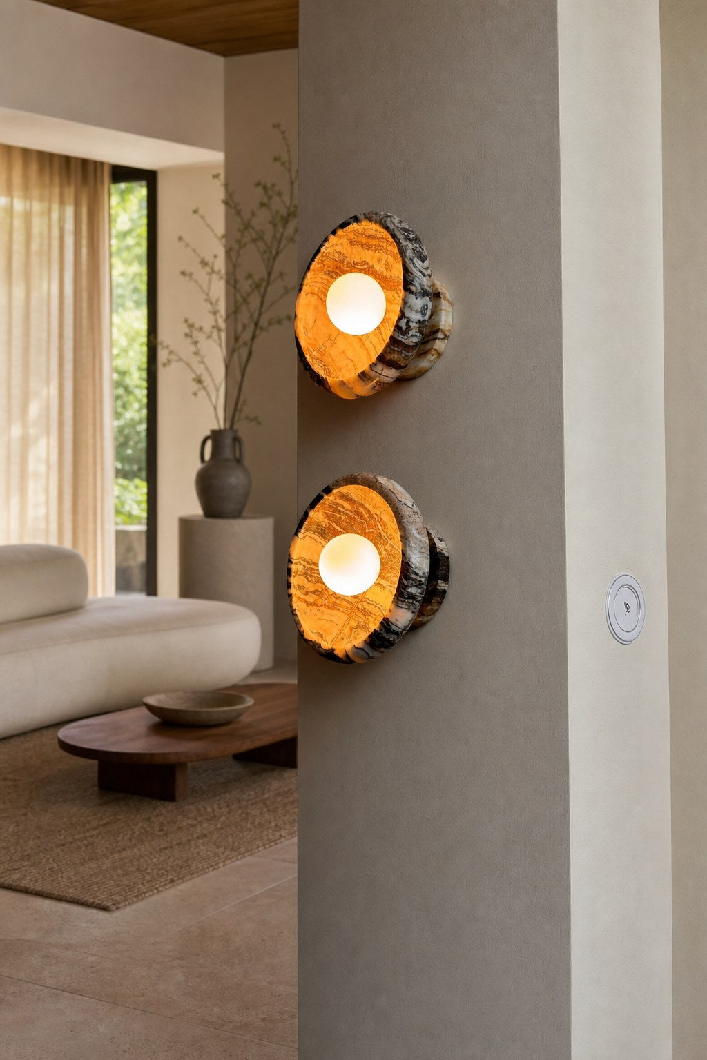 Piedra Marble Wall Lamp