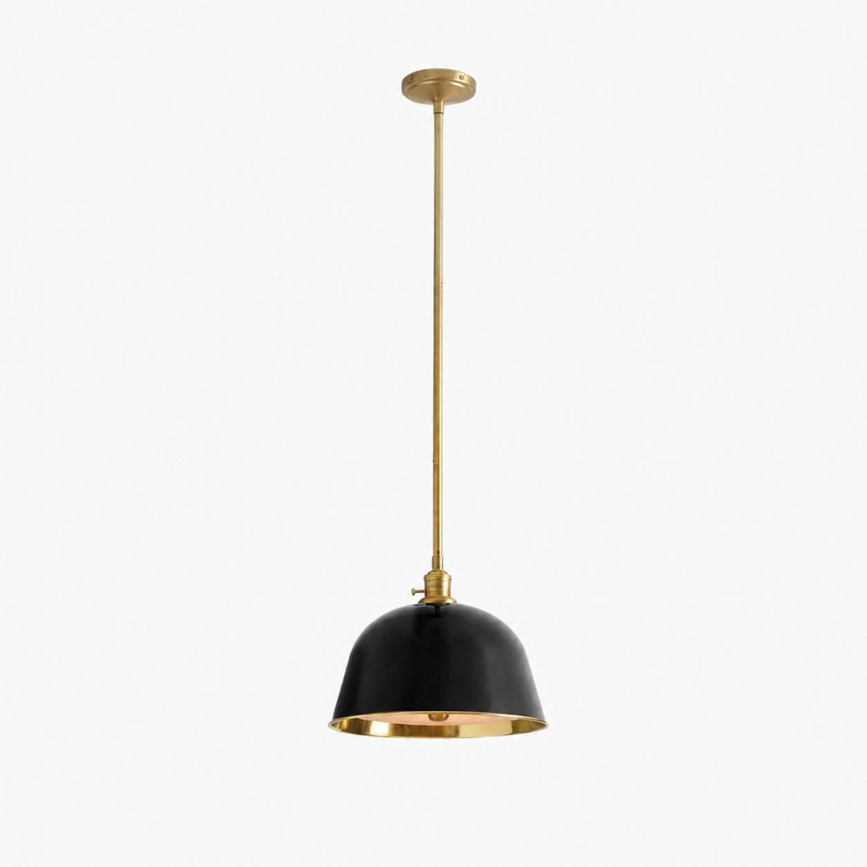 Lirra Metal Dome Pendant Light – Industrial Silhouette Lamp for Kitchens
