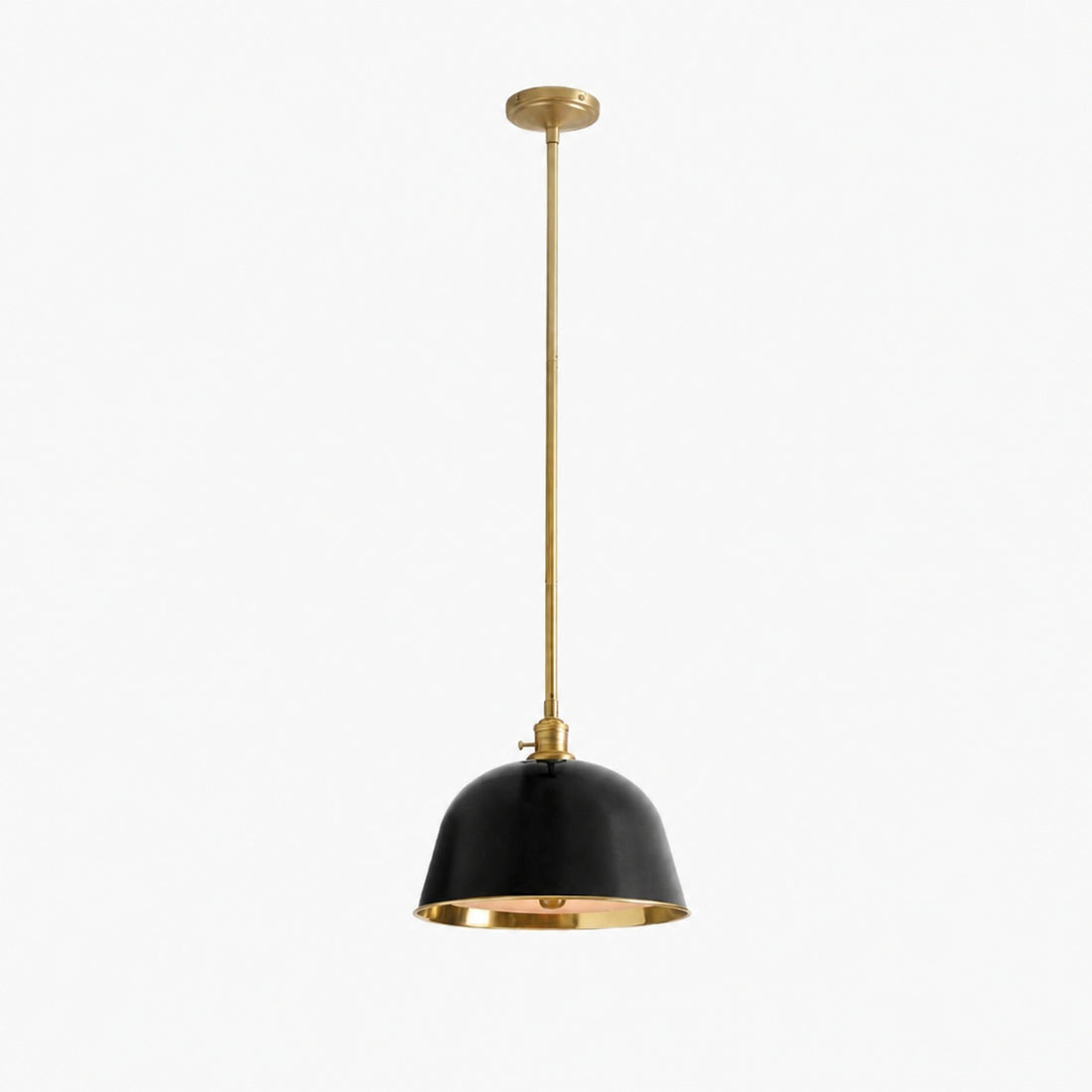 Lirra Metal Dome Pendant Light – Industrial Silhouette Lamp for Kitchens