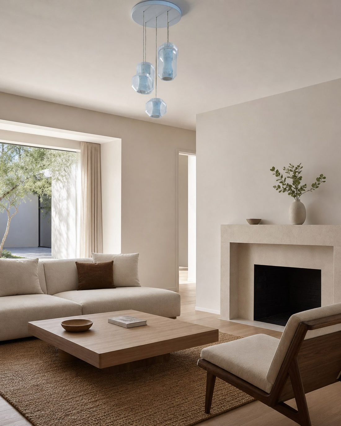 Glass Alabaster Pendant Lamp