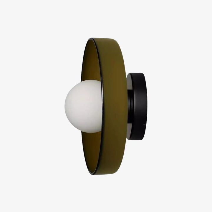 Kalo Wall Ceiling Light - Blown Glass Disc Orb Flush Mount Sconce
