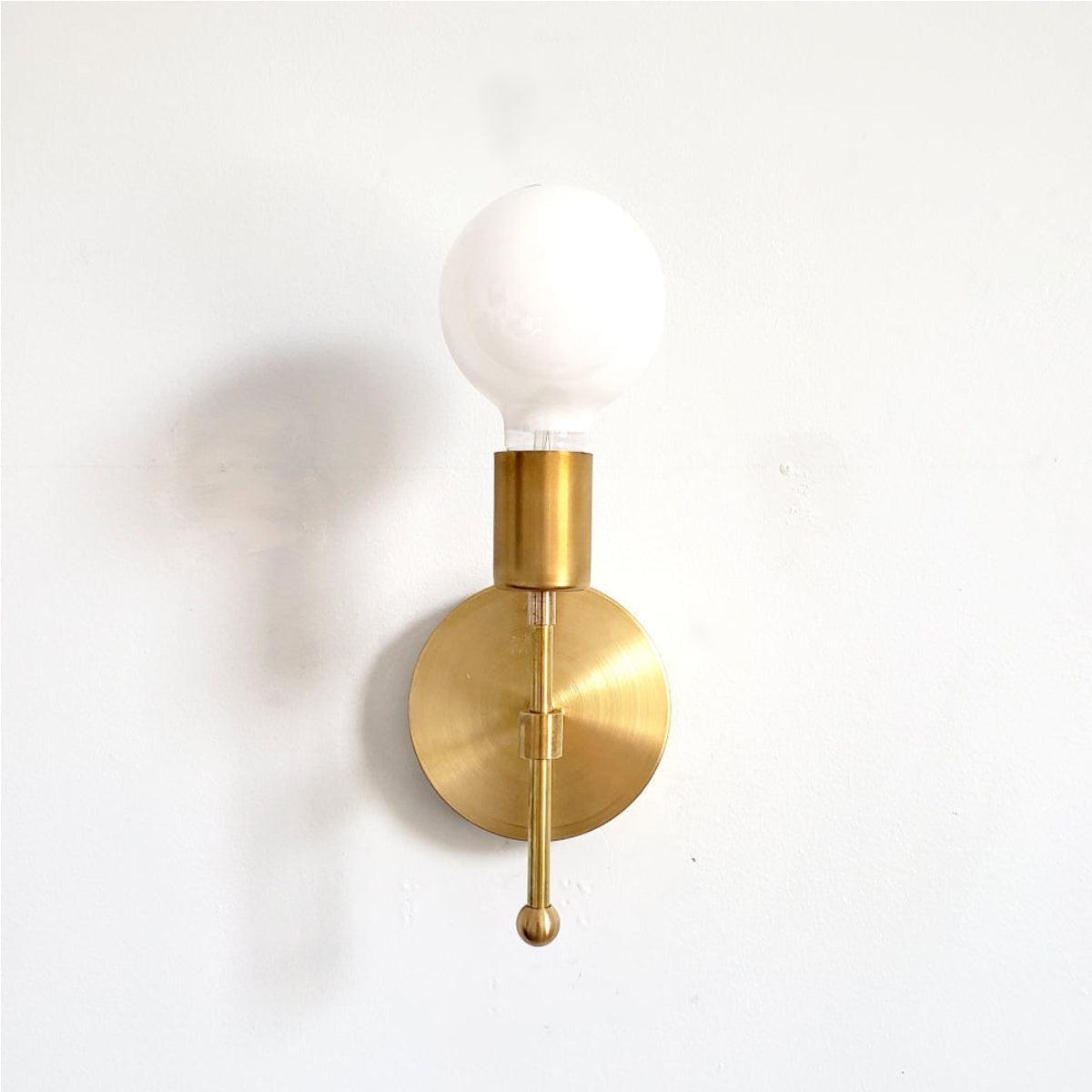 Compact Metal Finish Wall Sconce - Ideal For Bedroom & Corridor Lighting