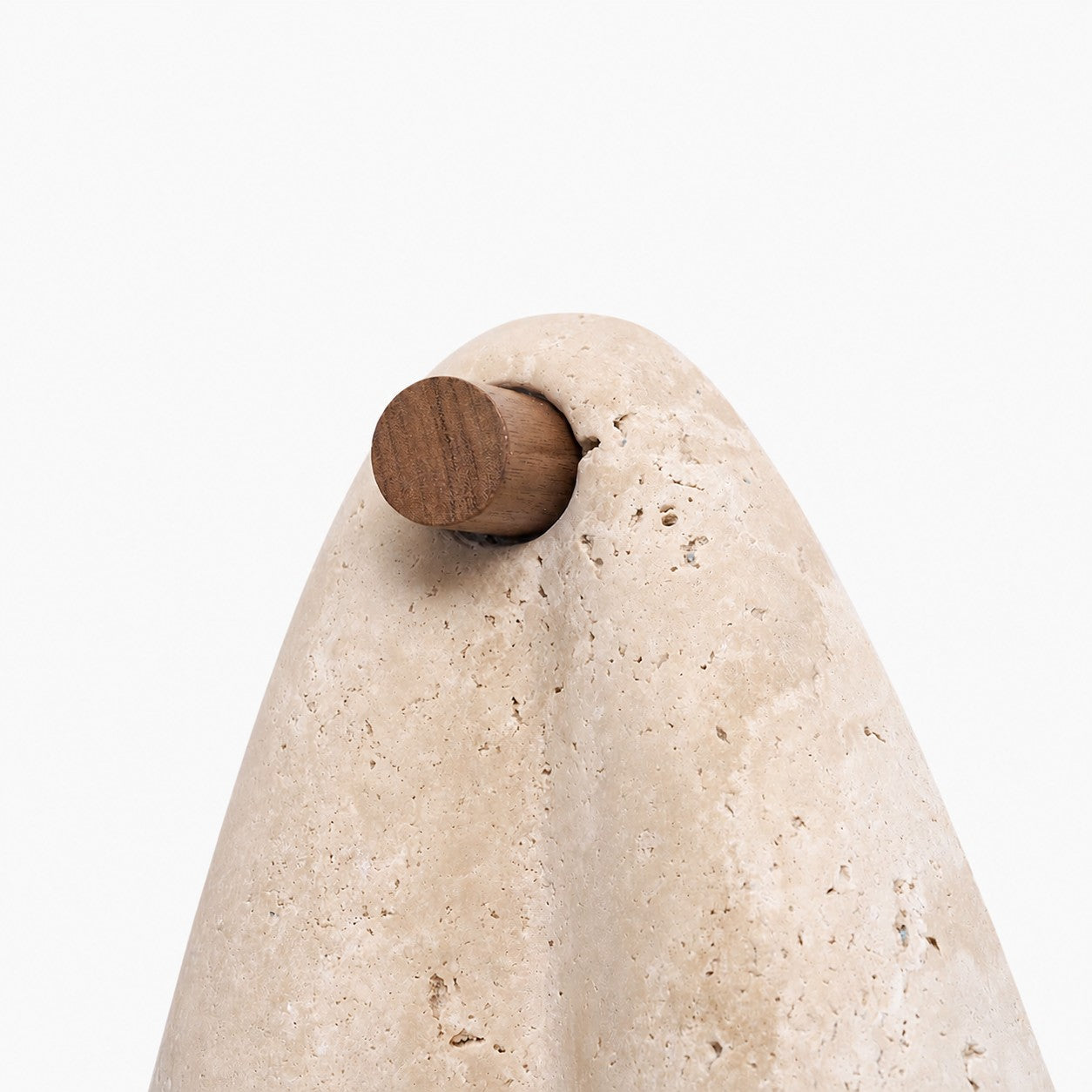 Travertine Wall Lamp – Minimalist Stone Sconce Decorative Lighting for Living Room