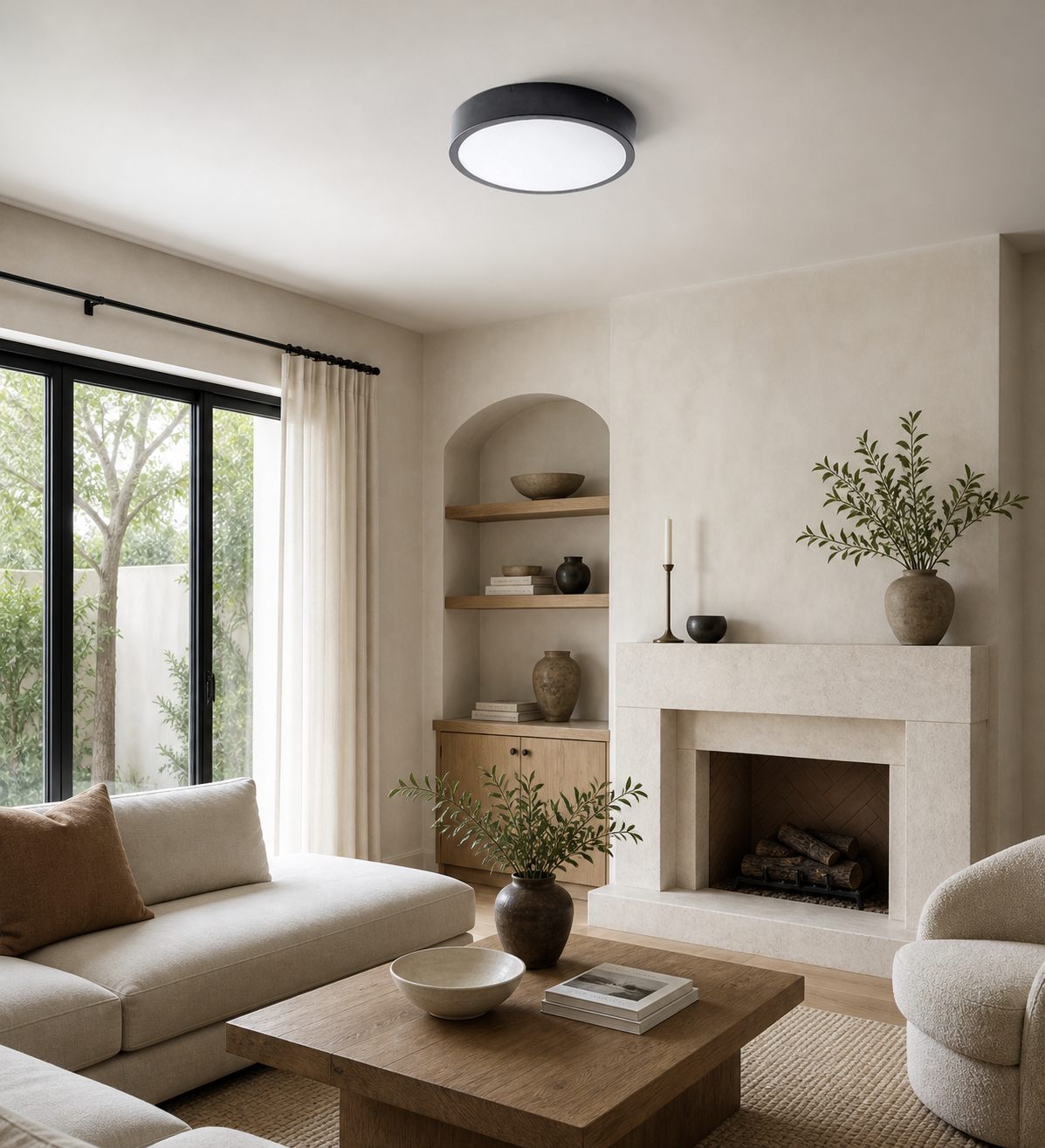 Crelina Minimalist Flush Mount Lighting - Modern Ceiling Fixture for Any Room
