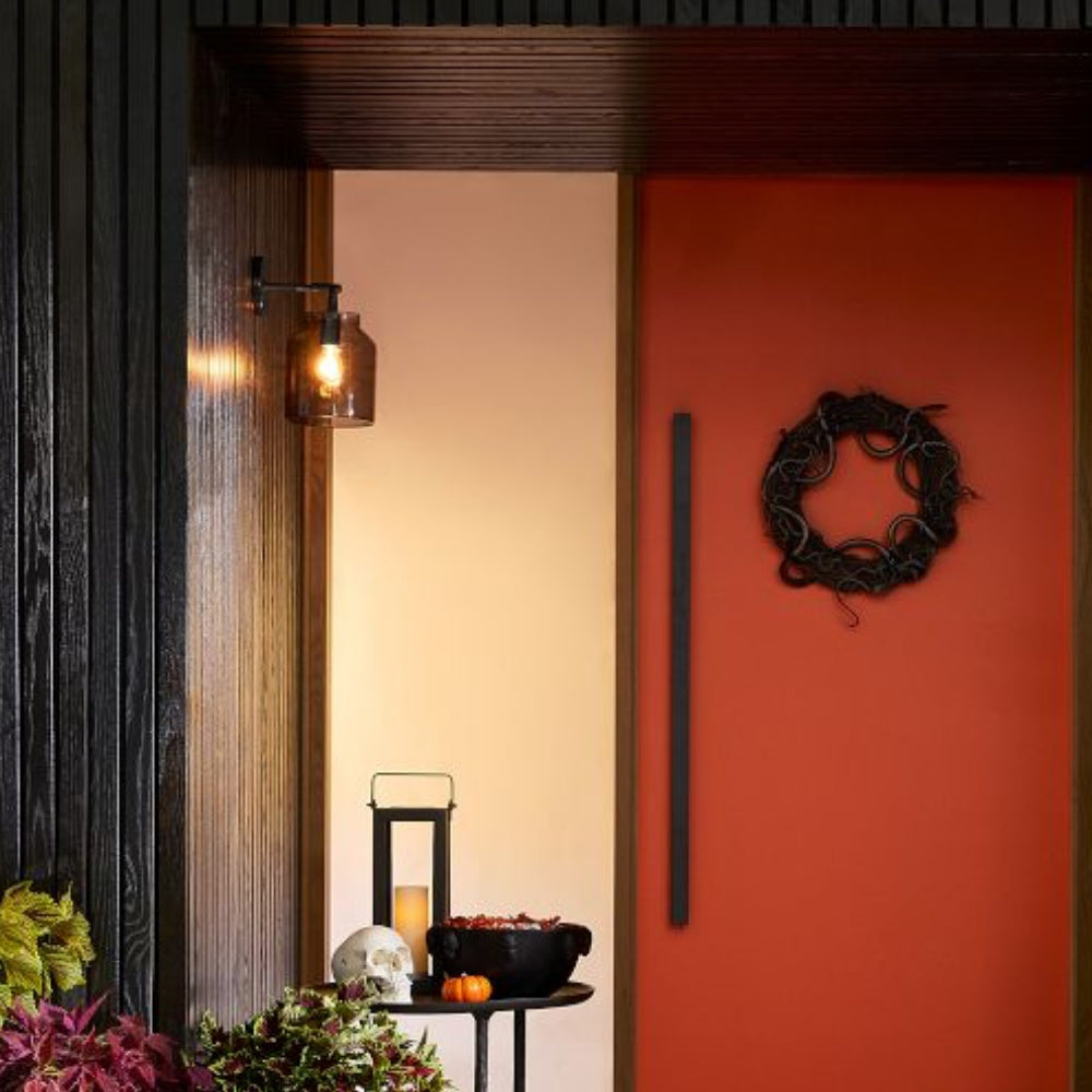 Modern Bell Jar Glass Sconce - Nordic Matte Metal Wall Light Outdoor