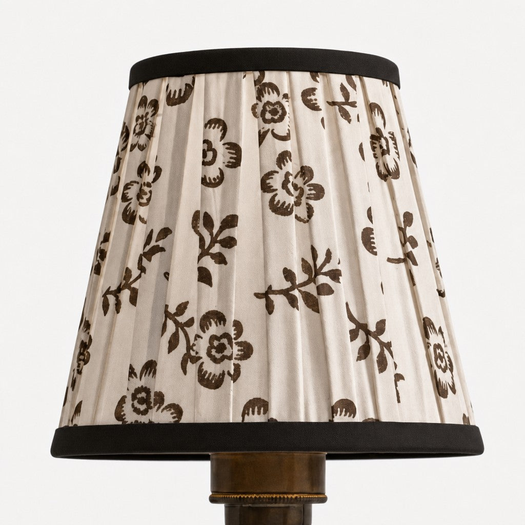 Solmire Fabric Wall Sconce - Vintage Linen Cotton Shade with Curved Metal Arm for Bedroom and Hallway