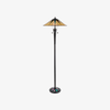 TF Dark Star Tiffany Art Glass Floor Lamp – Vintage-Inspired Metal Base Accent Lighting