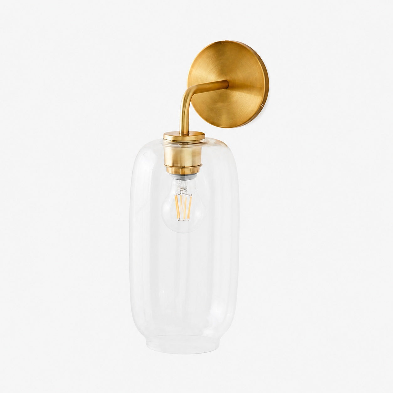 Lumivelle Pebble Sconce - Stylish Wall Light - Glass & Metal, Energy Efficient