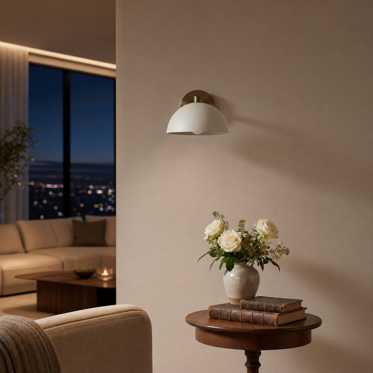 Metio Dome Decorative Wall Sconce Light - Elegant Indoor Lighting Fixture
