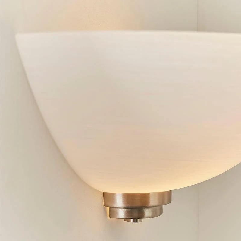 Lunetal Uplighter Retro Art Deco Profile Sconce – Decorative Wall Lamp for Entry or Study