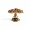 Antique Brass Leaf Cabinet Knob