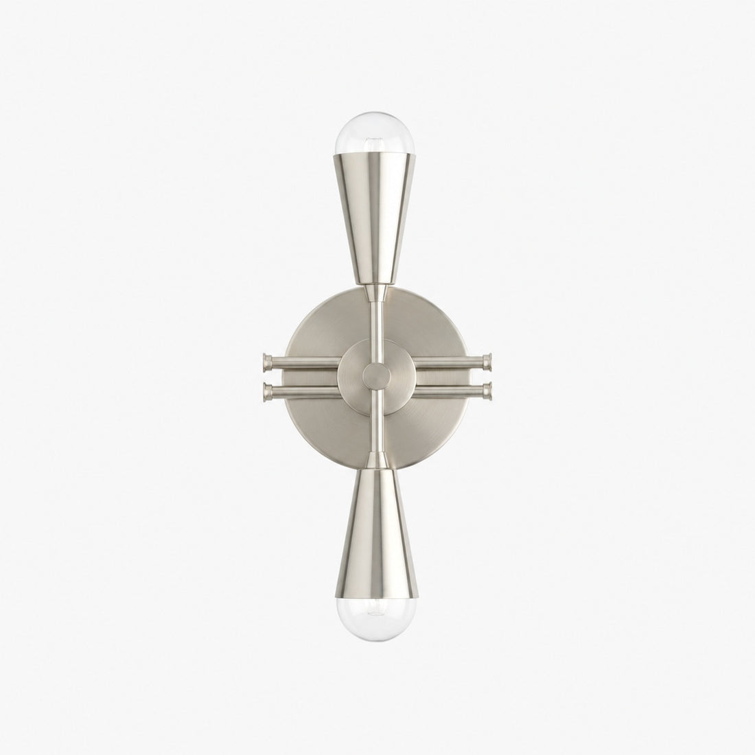 Pyralis Cone Art Deco Brass Sconce - Industrial Vanity Light