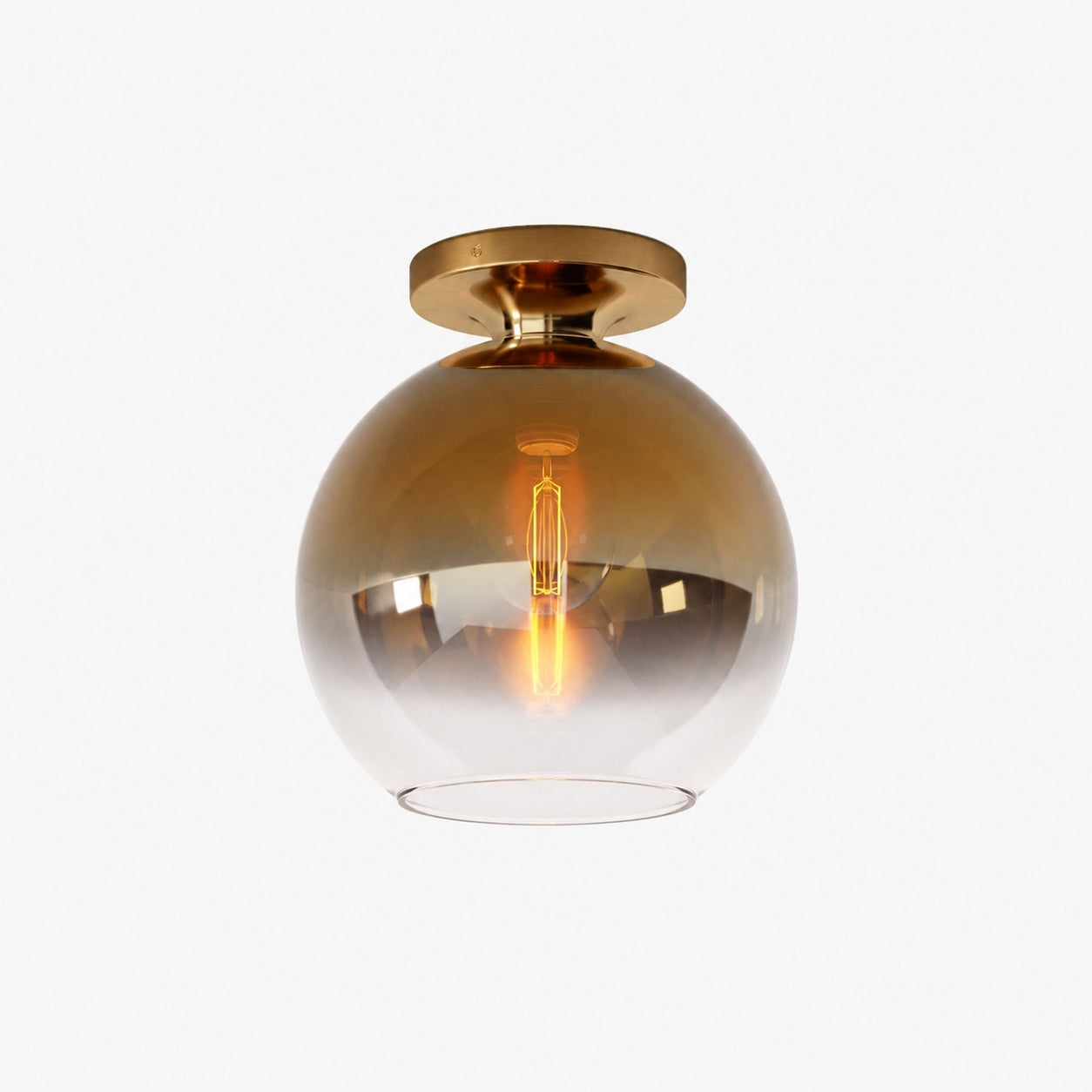 Selvion Modern Globe Pendant Light - Damp-Rated Bathroom Lighting - Luxe Glass Shade