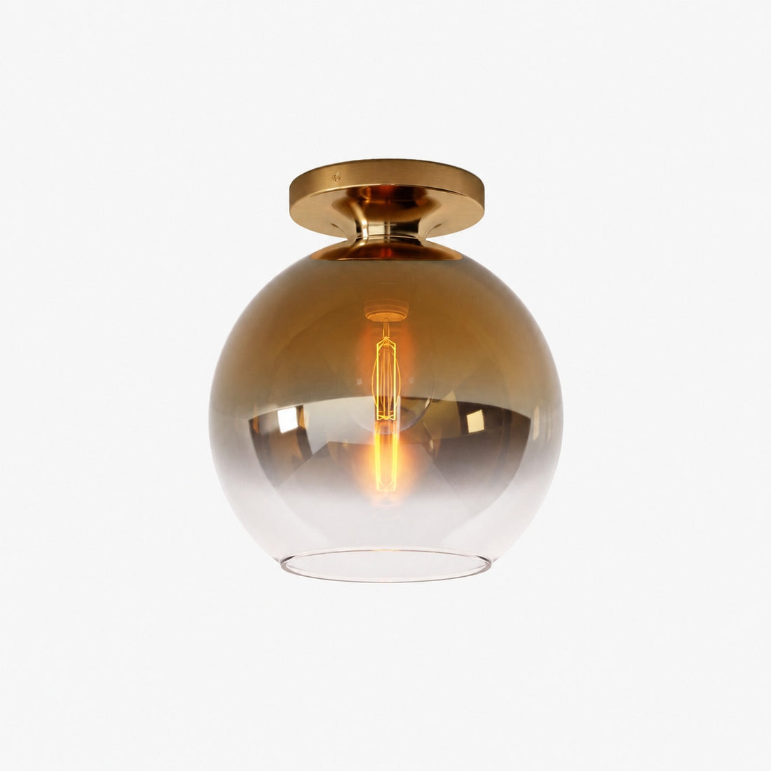 Selvion Modern Globe Pendant Light - Damp-Rated Bathroom Lighting - Luxe Glass Shade