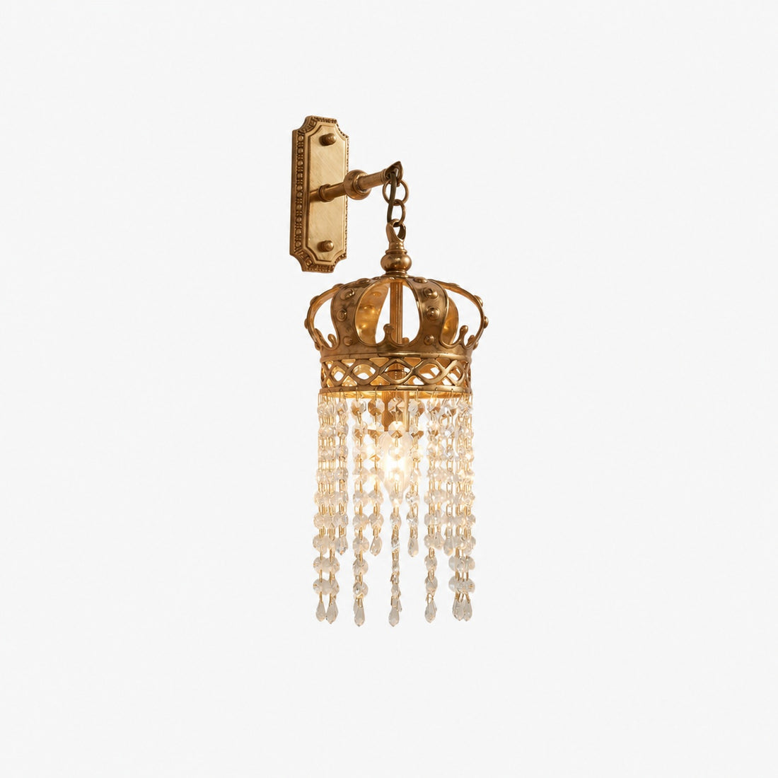Timon Brass Crown Wall Lamp