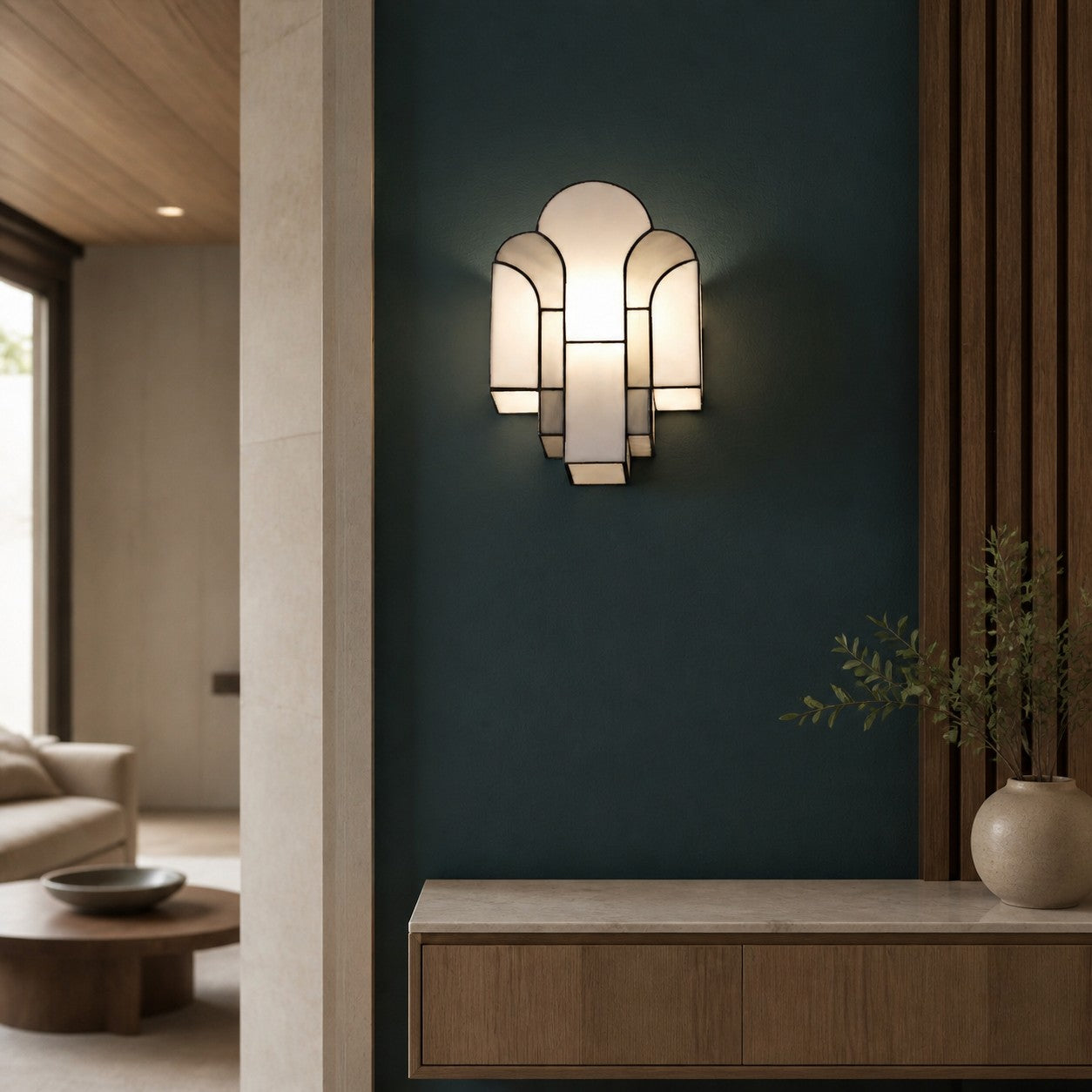Kelsar Wall Light Sleek Contoured Design Wall Sconce – Modern Minimalist Style for Hallway and Living Room