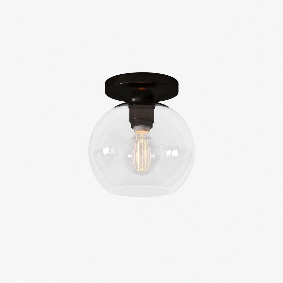 Selvion Modern Globe Pendant Light - Damp-Rated Bathroom Lighting - Luxe Glass Shade