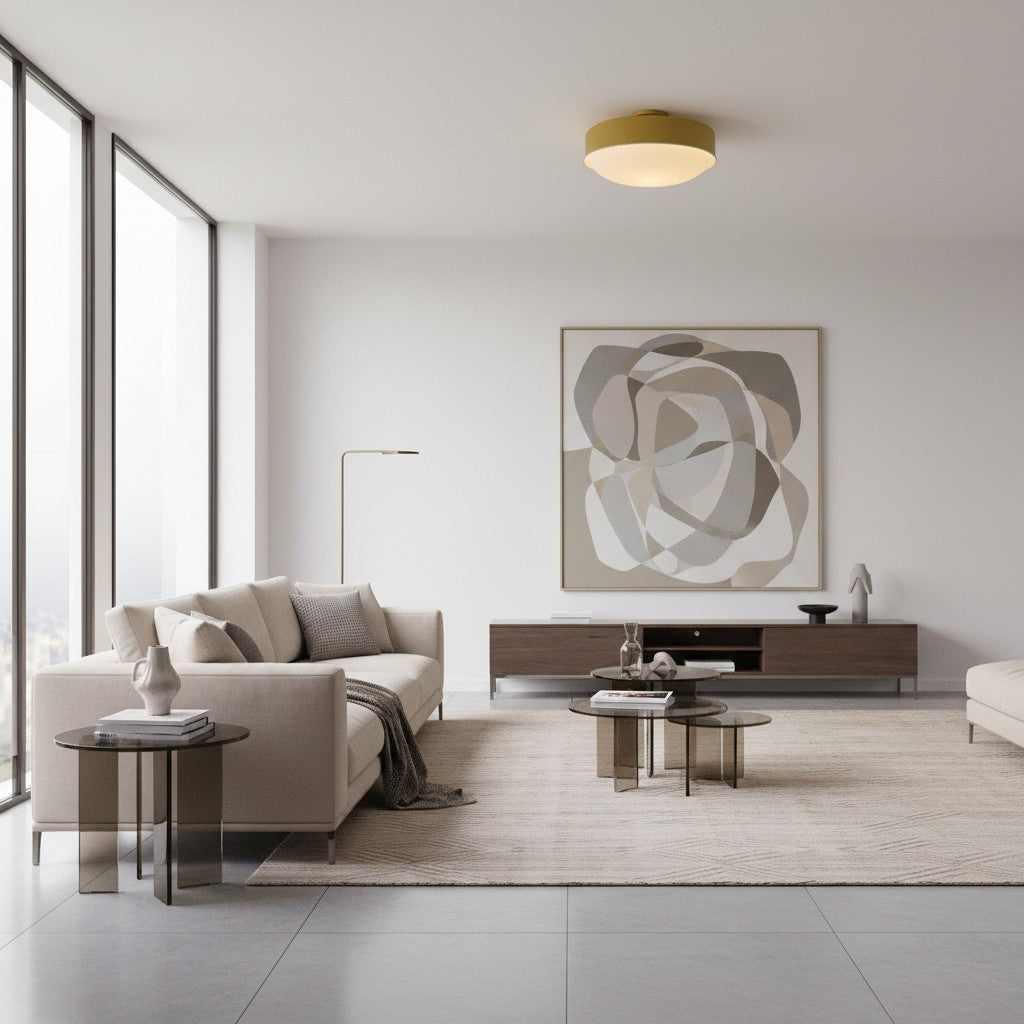 Rolvona Ceiling Fixture – Timeless Modern Aesthetic with Diffuse Ambient Light